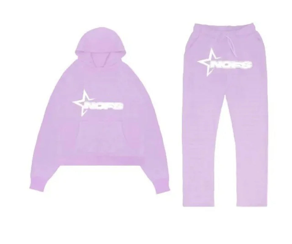 2024 American Fashion Brand NOFS Letter Print Sports Suit Men'S Hip-Hop Street Loose Couple Suit Tracksuit Men